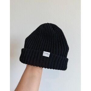 Coal Headwear Black Ribbed Beanie Gorpcore Minimalist Knit Winter Cap Made USA